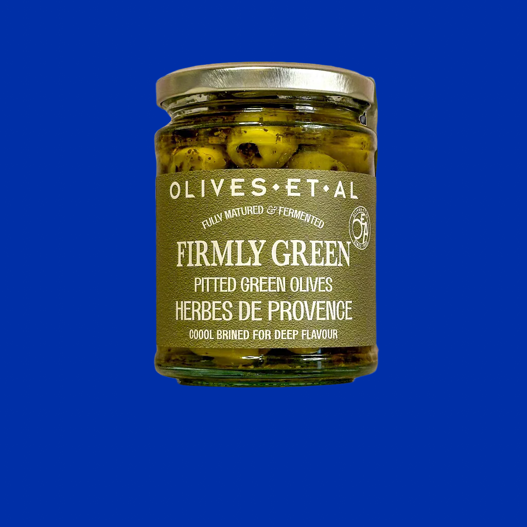 OLIVES ET AL Firmly Green Pitted Amfissa with Herbes de Provence