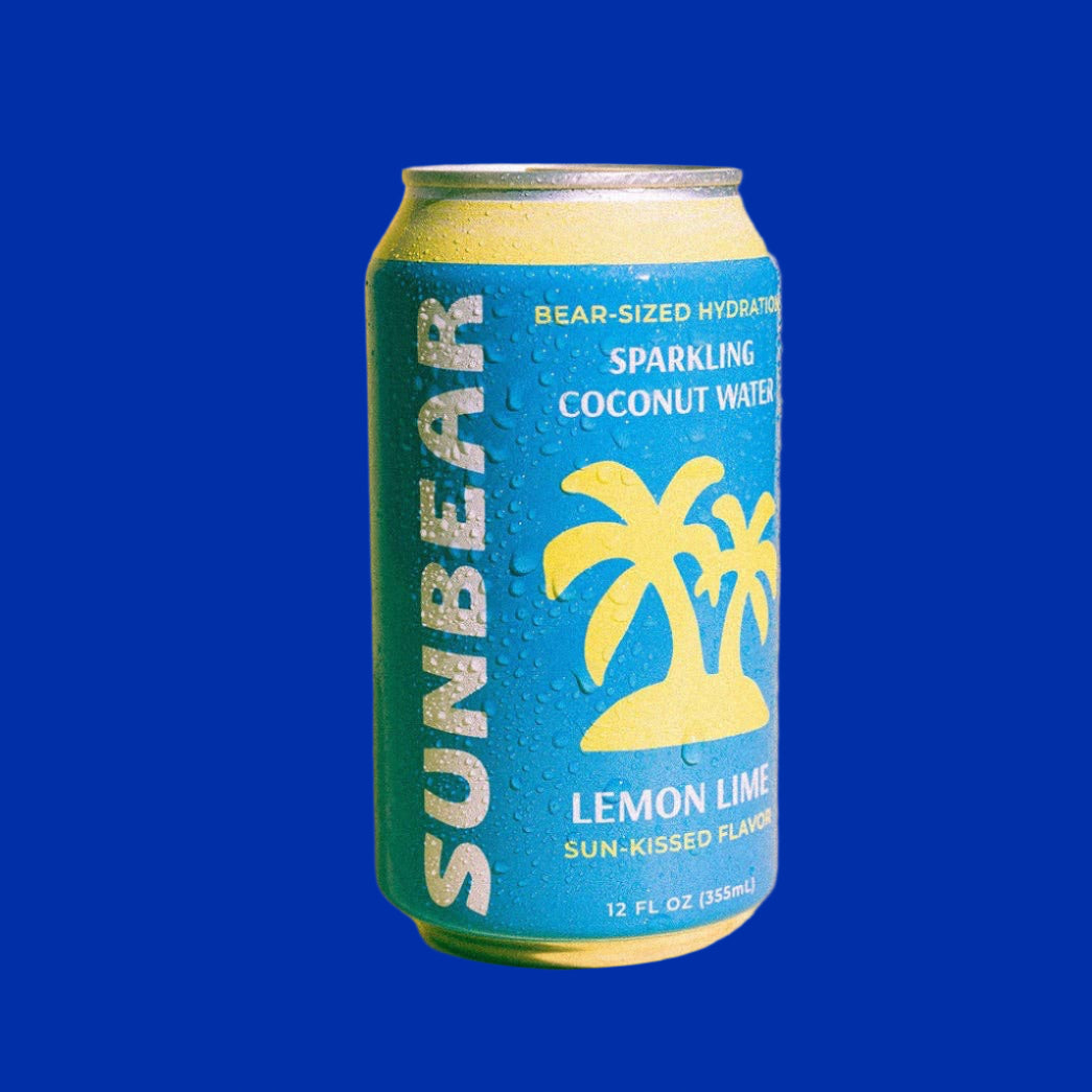 SUNBEAR Sparkling Coconut Water — Lemon Lime