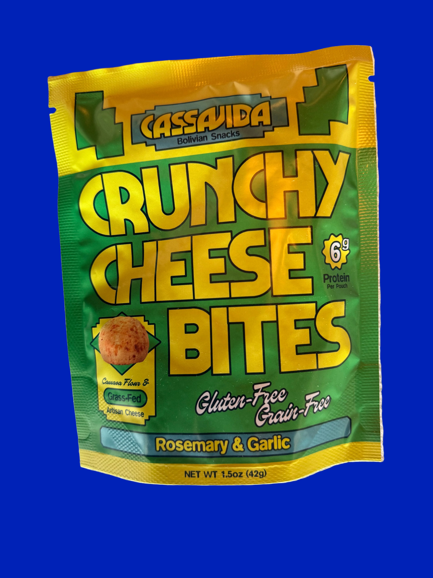 CASSAVIDA Crunchy Cheese Bites Rosemary & Garlic