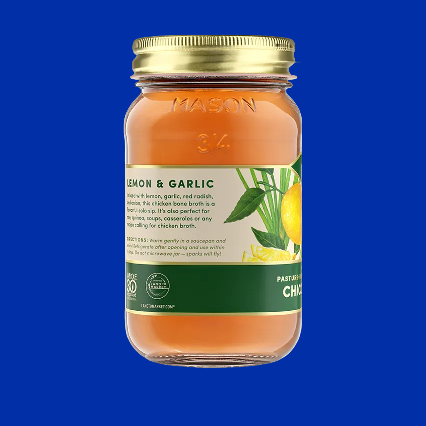 FROND-Lemon & Garlic Pasture-Raised Chicken Bone Broth