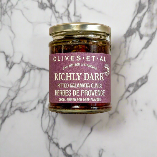 Rickly Dark Pitted Kalamata Olives with Herbes de Provence