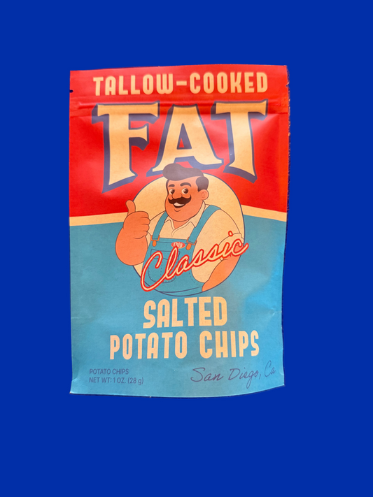 FAT CHIPS Salted Tallow-Cooked Potato Chips