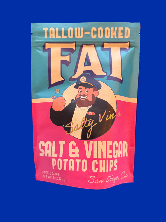 FAT CHIPS Salt & Vinegar Tallow-Cooked