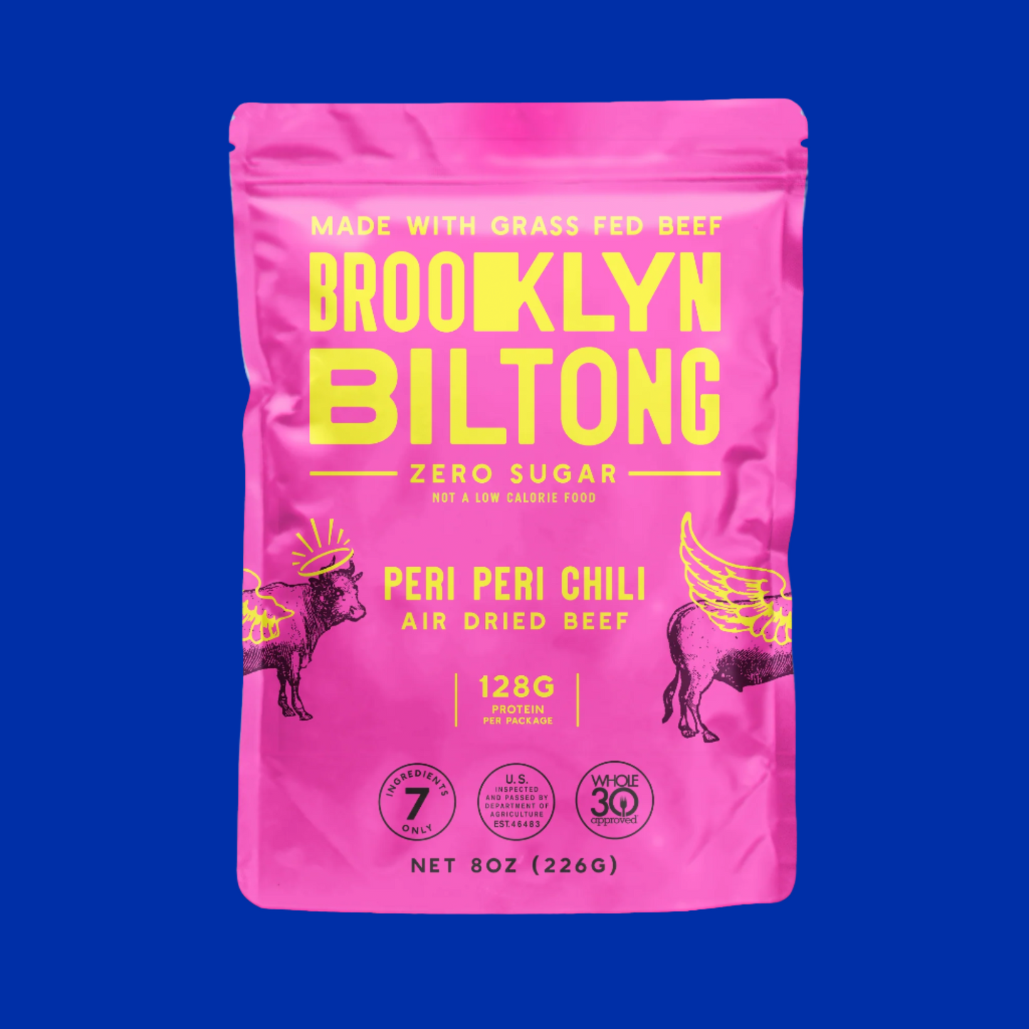 BROOKLYN BILTONG Peri Peri Chili Grass-Fed Zero Sugar Biltong Tender Jerky