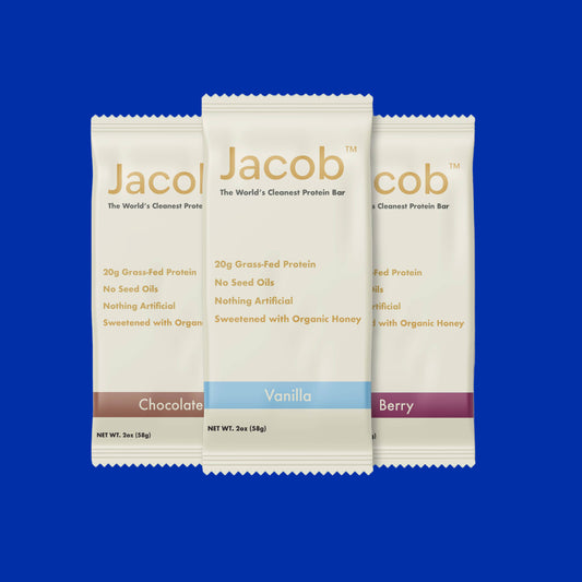 Jacob Protein Bar - Grass-Fed Organic Protein Snack Bar: Chocolate Chip