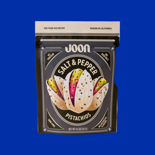 JOON Salt and Pepper Pistachios - 4.5oz Resealable Bag